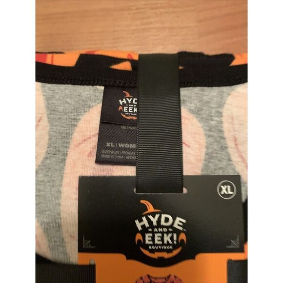 HYDE And EEK Women's 2 Piece Pajama Pant Set Halloween Pumpkins Size 4X - Picture 5 of 16